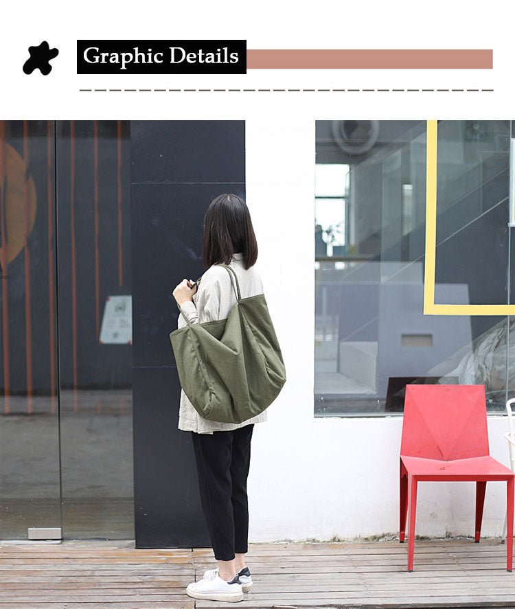 Artistic canvas shoulder bag Suoer series