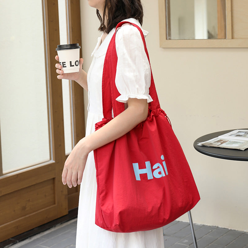 Pleated canvas bag Suoer series