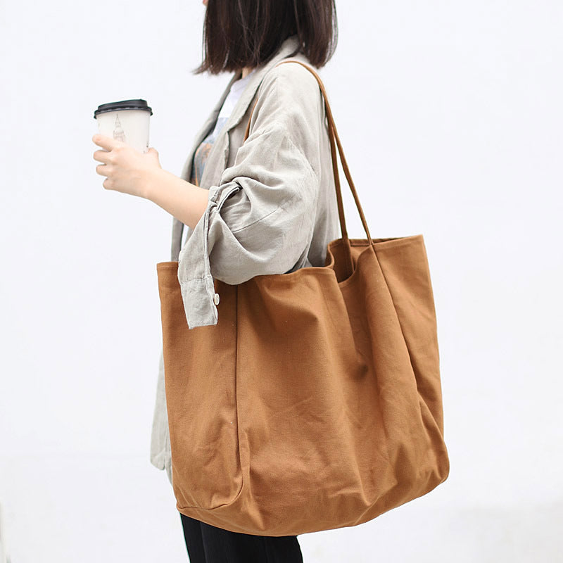 Artistic canvas shoulder bag Suoer series