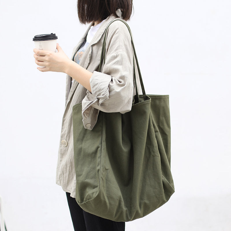 Artistic canvas shoulder bag Suoer series