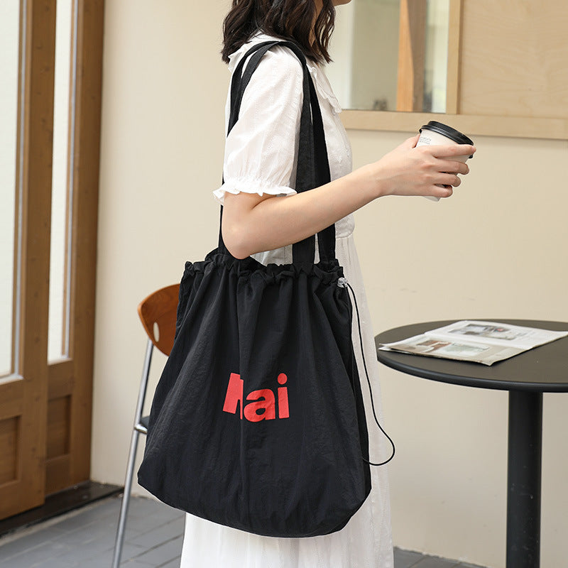 Pleated canvas bag Suoer series