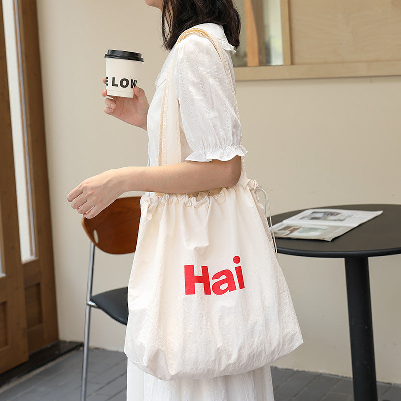 Pleated canvas bag Suoer series