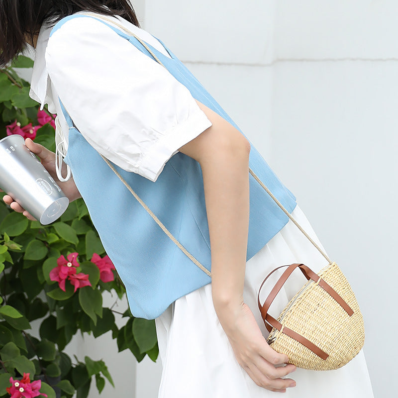 Casual pastoral style straw shell bag Suoer series