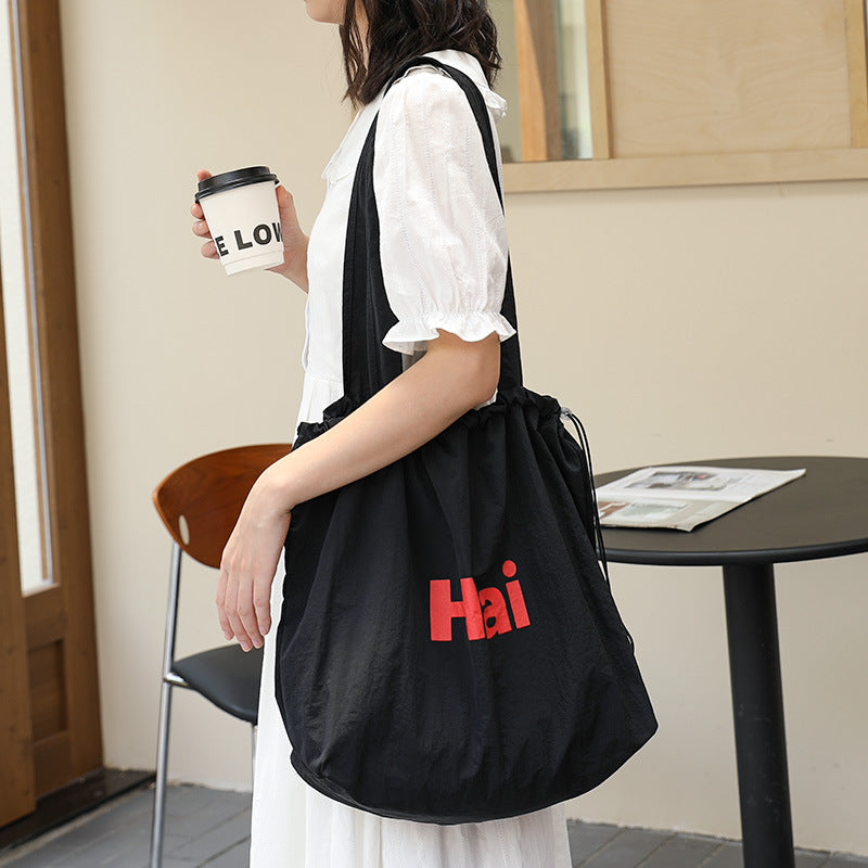 Pleated canvas bag Suoer series