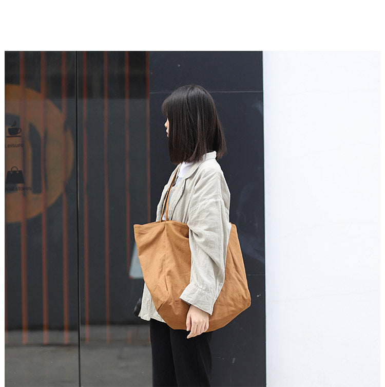 Artistic canvas shoulder bag Suoer series