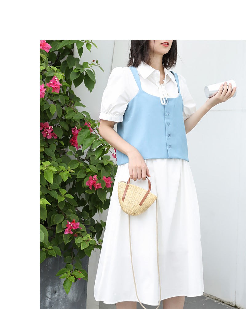 Casual pastoral style straw shell bag Suoer series