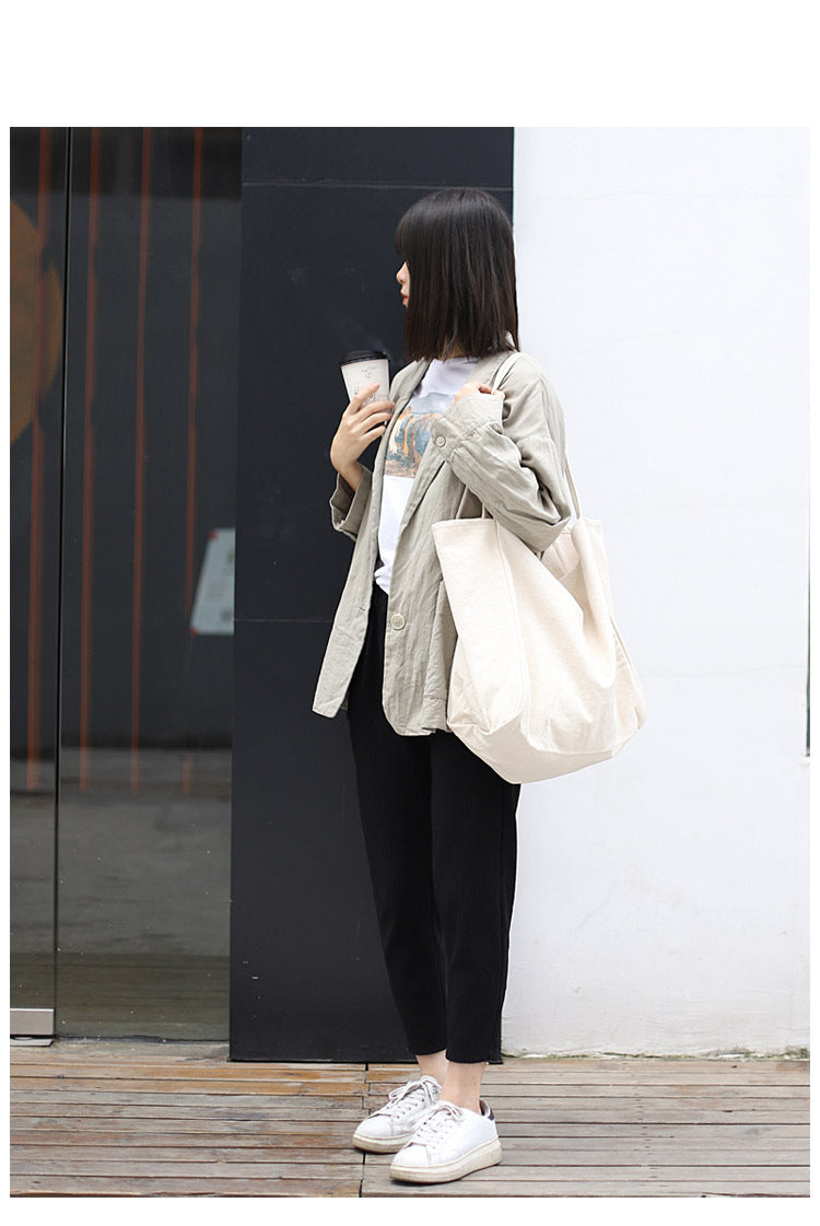 Artistic canvas shoulder bag Suoer series