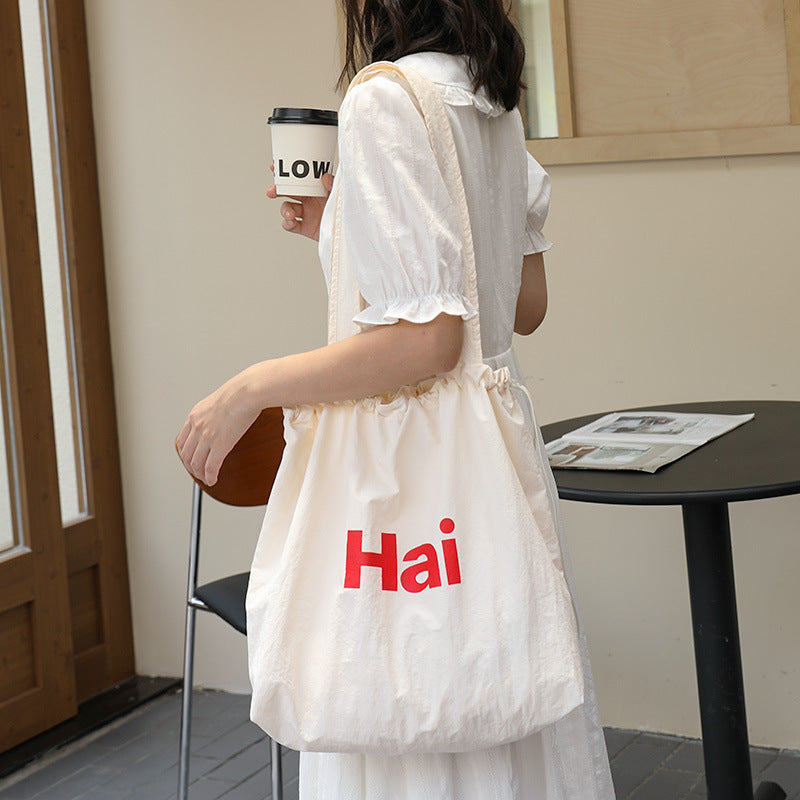 Pleated canvas bag Suoer series