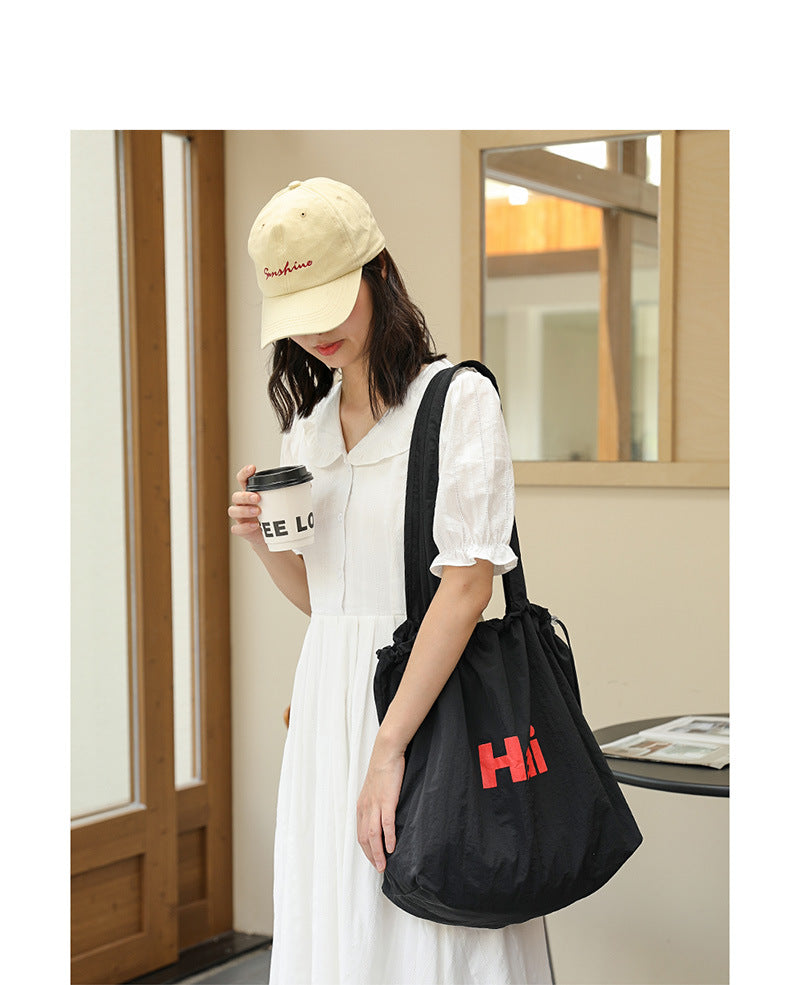 Pleated canvas bag Suoer series