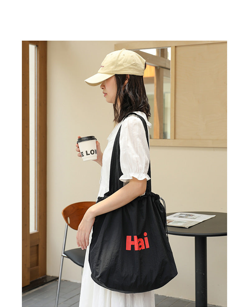 Pleated canvas bag Suoer series