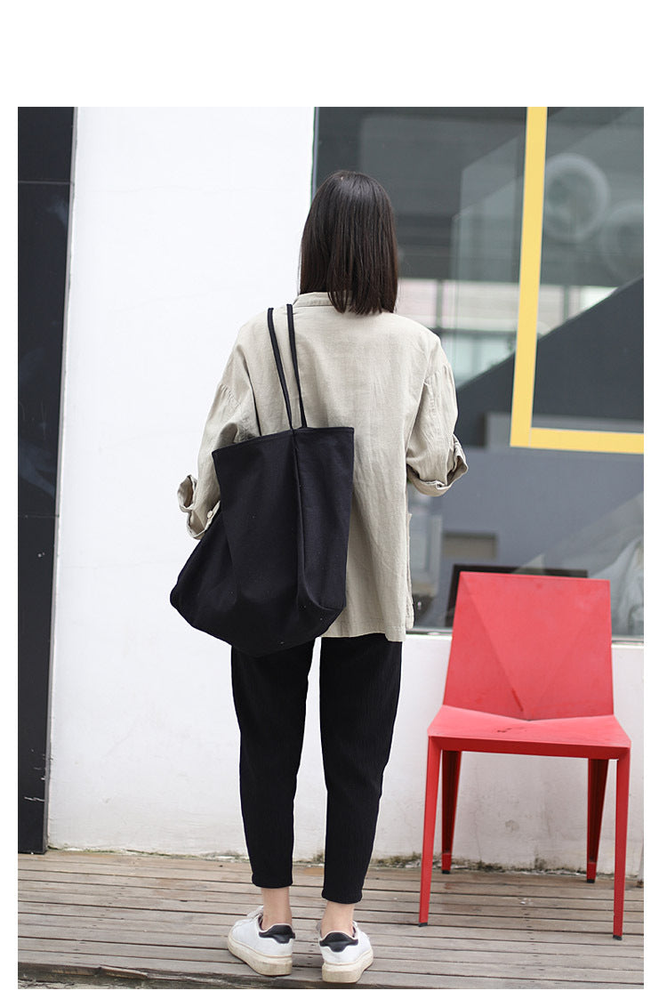 Artistic canvas shoulder bag Suoer series