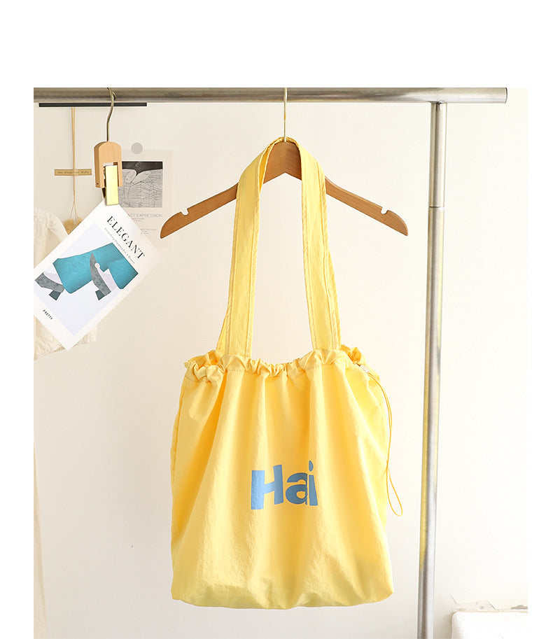 Pleated canvas bag Suoer series