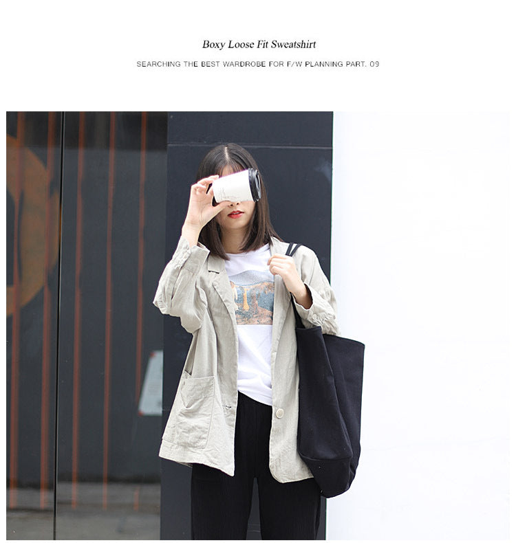 Artistic canvas shoulder bag Suoer series