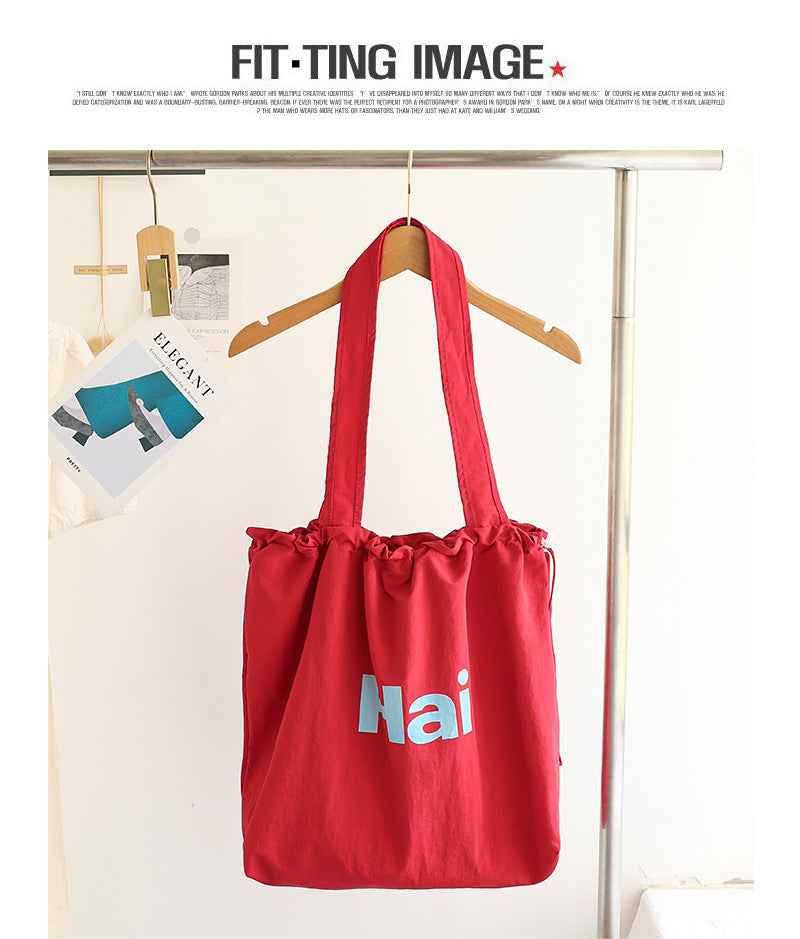 Pleated canvas bag Suoer series