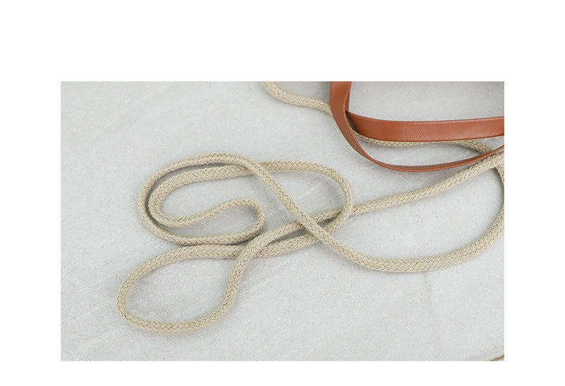 Casual pastoral style straw shell bag Suoer series