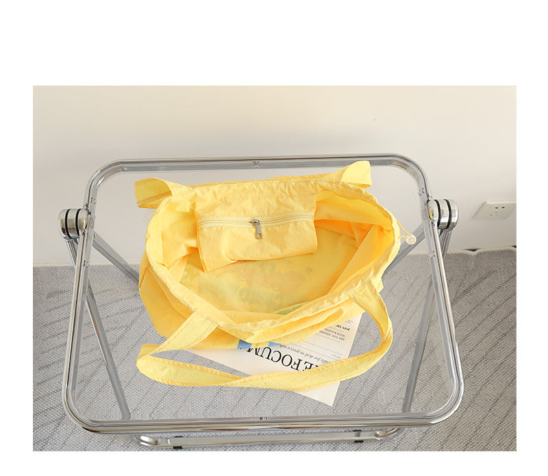 Pleated canvas bag Suoer series