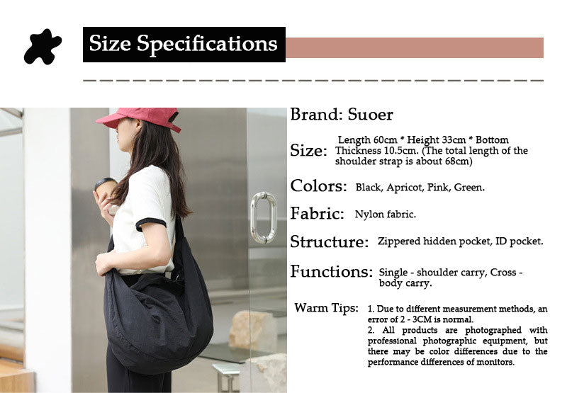 Dumpling fashion crossbody bag Suoer series