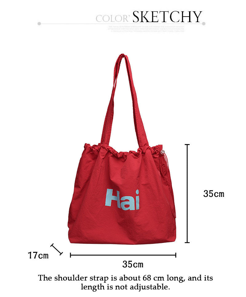 Pleated canvas bag Suoer series