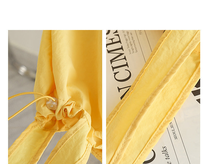 Pleated canvas bag Suoer series